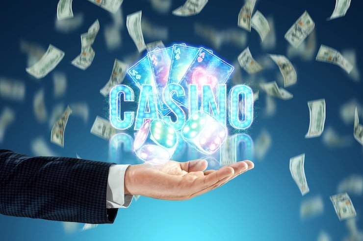 Live baccarat game in progress showing card values and the betting outcome settlement screen